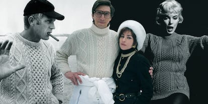 Steve McQueen, Adam Driver y Marilyn Monroe o la obsesión por el jersey de Aran.