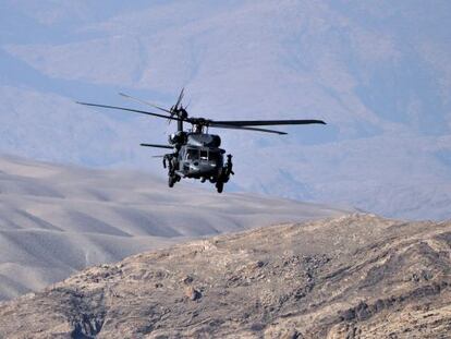 Un Black Hawk de EE UU en Afganistán.