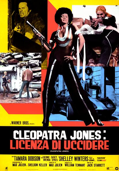 Póster de 'Cleopatra Jones' (Warner Bros), protagonizada por Tamara Dobson.