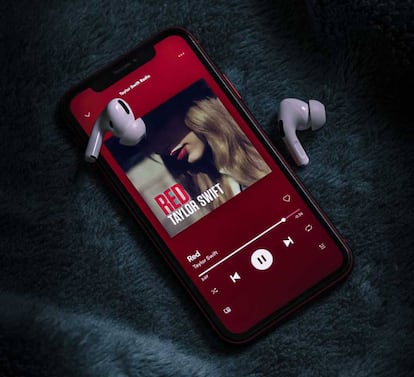 Uso de Spotify smartphone