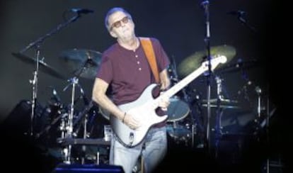 Eric Clapton durante un concierto en marzo de 2014.