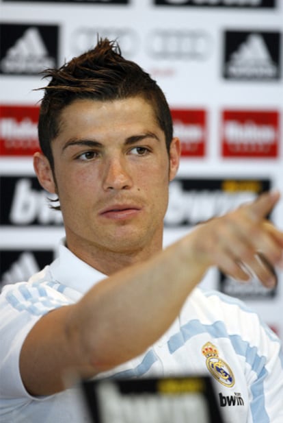 Cristiano Ronaldo, durante una rueda de prensa el día antes del partido entre el Real Madrid y el Barça.