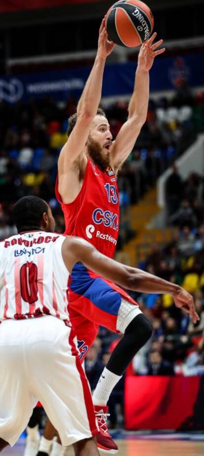 Sergio Rodríguez, con el CSKA