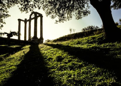 Columnas romanas de Augustóbriga (Cáceres).