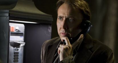 Nicolas Cage, en un fotograma de la película 'Señales del futuro' de 2009