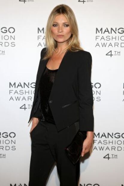 Kate Moss, en la gala de los Mango Fashion Awards, el pasado miércoles en Barcelona.