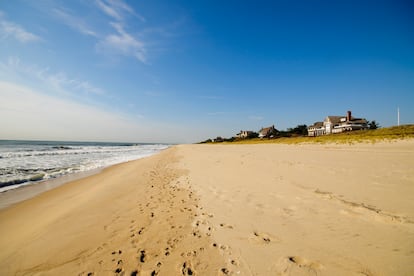 Uma das praias de East Hampton, no Estado de Nova York.