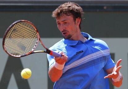 Juan Carlos Ferrero durante su partido contra Dasnieres