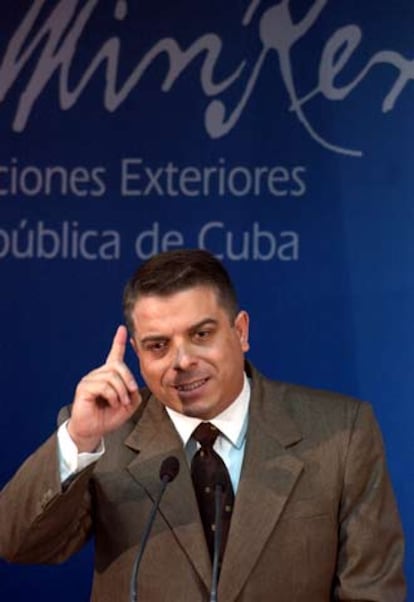 El ministro cubano de Exteriores, Felipe Pérez Roque, en La Habana.