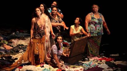 Escena de la adaptación de 'Fuenteovejuna'.