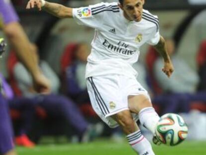 Di María, en el encuentro contra la Fiorentina.