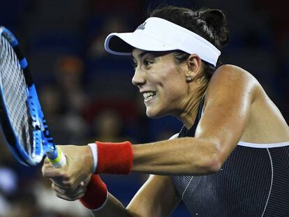 Muguruza, durante el partido contra Tsurenko.