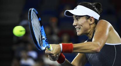 Muguruza, durante el partido contra Tsurenko.