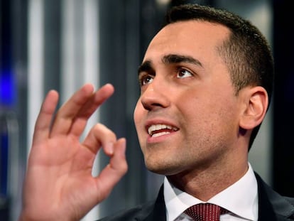 El líder del Movimiento 5 Estrellas, Luigi Di Maio, este viernes 2 de marzo.