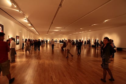 Instalación de la exposición 'La mirada en el otro', en el Museo de Bellas Artes de Buenos Aires.