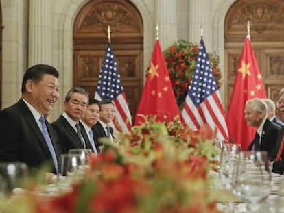 Xi Jinping y Donald Trump durante su reuni&oacute;n bilateral en Buenos Aires.