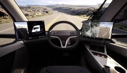 Interior del Tesla Semi