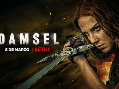 Cartel promocional de la película 'Damsel', en Netflix a partir del 8 de marzo.
