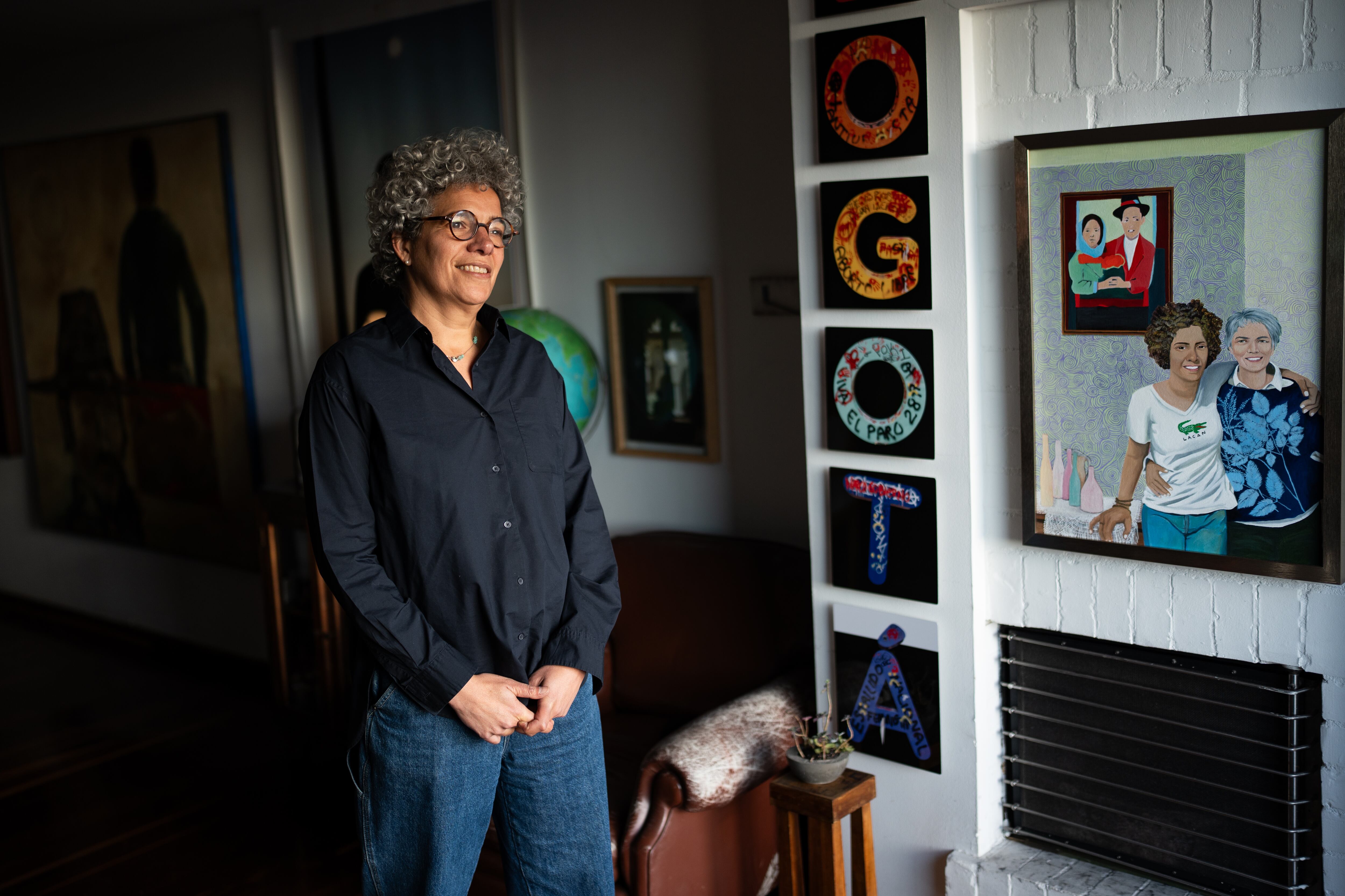 Sara Mestre, en su casa en Bogotá, el 25 de junio de 2025.