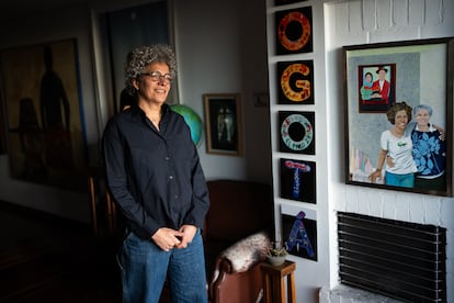 Sara Mestre, en su casa en Bogotá, el 25 de junio de 2025.
