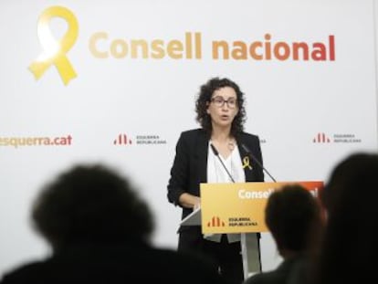 Marta Rovira, de 40 años, ungida por Junqueras a presidir la Generalitat, ha desarrollado toda su vida política en ERC