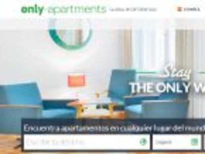 Captura de la página web de Only-apartments.