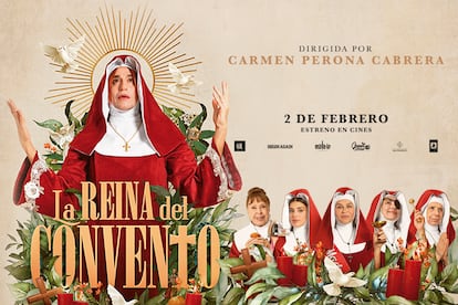 Cartel promocional de la película 'La reina del convento', en cines el 2 de febrero.