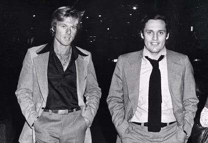 Robert Redford y Bob Woodward en los años setenta.