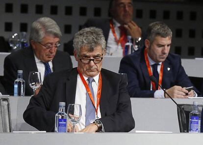 Villar, durante la última asamble de la Federación.