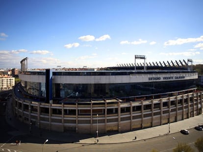 Estadio Vicente Calderón, hogar del Atlético.