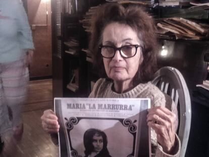 La cantaora flamenca María ‘La Marrurra’, en su casa de Madrid.