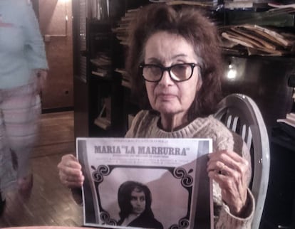 La cantaora flamenca María ‘La Marrurra’, en su casa de Madrid.