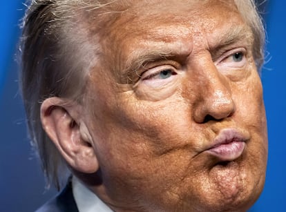 Trump, el miércoles en la cumbre de la OTAN en La Haya.