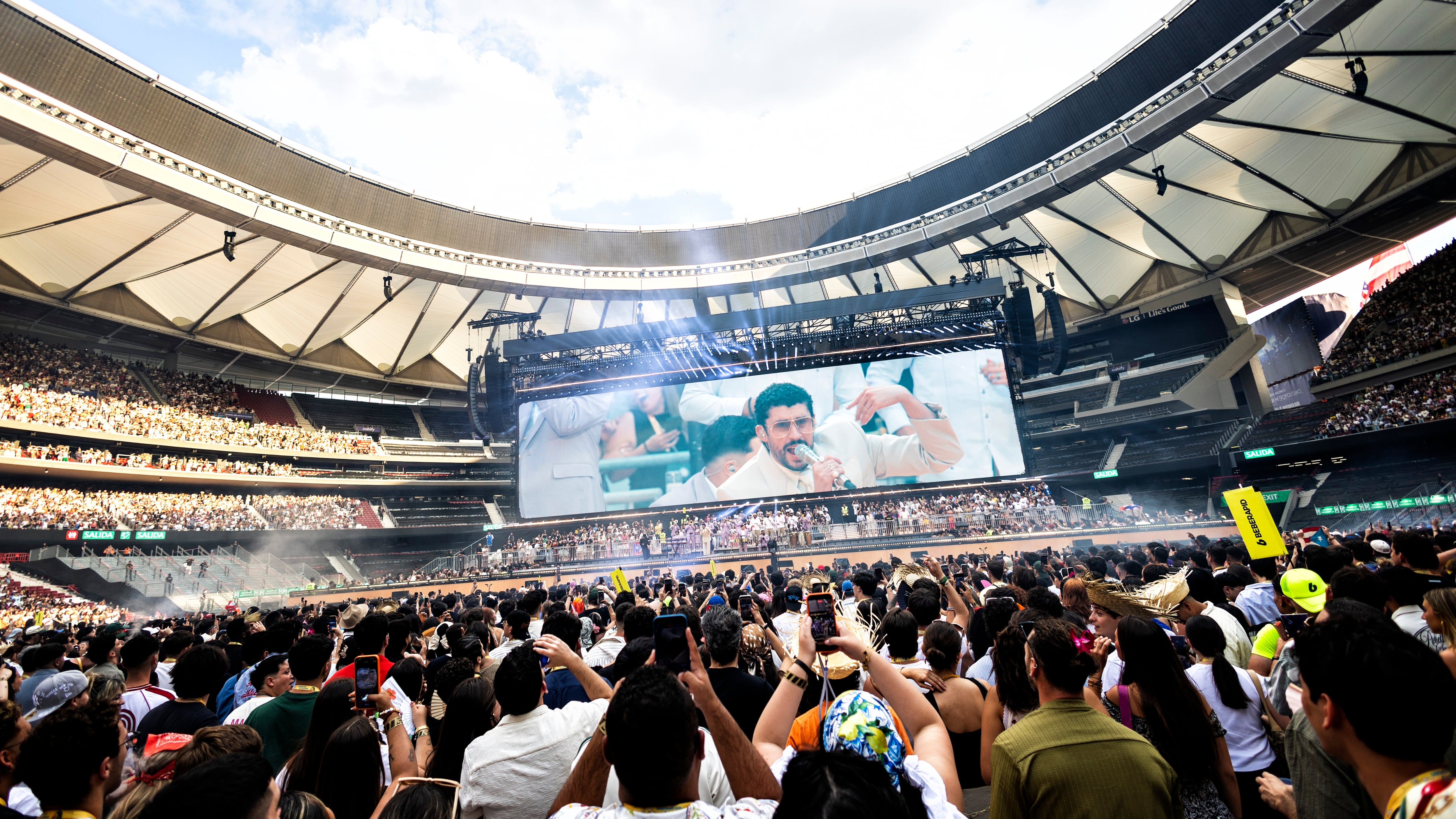 Concierto de Bad Bunny en el Estadio Metropolitano de Madrid, el 30 de mayo de 2026. 