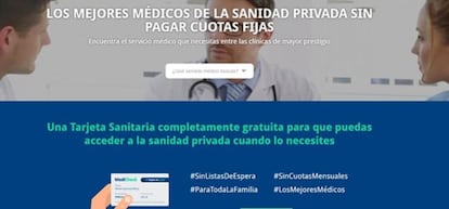 P&aacute;gina web de Medicheck.