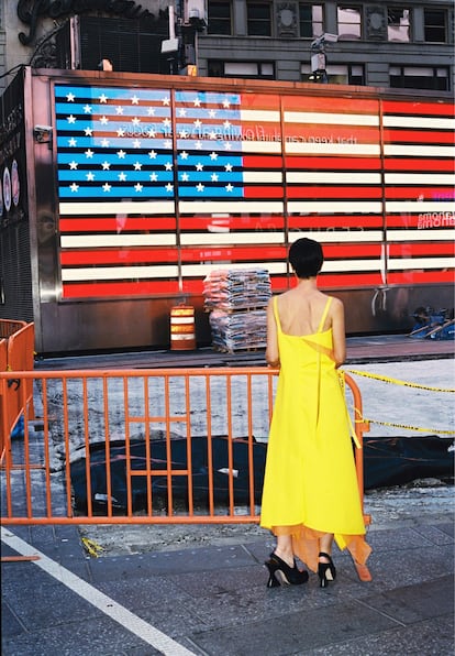 Vestido de la primera colección de la firma, presentada en Nueva York
en febrero de 2016.