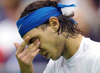 Nadal, durante el partido contra Murray.