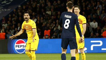 Imagen del partido entre el Fútbol Club Barcelona y el Paris Saint Germain de este miércoles.