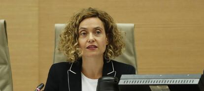 Spain´s Territorial Administration Minister Meritxell Batet attends a Territorial Administration commission at Spanish Parliament, in Madrid, on Wednesday 4, July 2018.