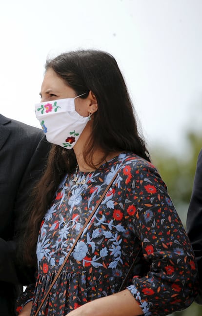 Tatiana Santo Domingo, en la inauguración de la nueva plaza del Casino, en Montecarlo, el pasado junio.