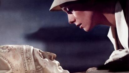 Catherine Deneuve y el cardenal Tavera en una escena de 'Tristana' (1970).