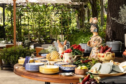 Estación mexicana en el brunch del Rosewood Villamagna.