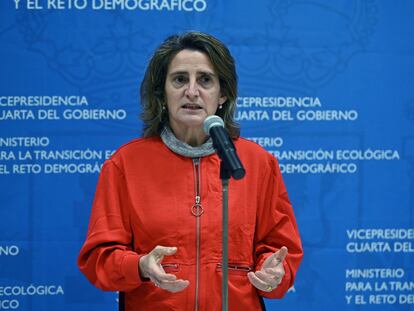 La ministra de Transición Ecológica, Teresa Ribera. EFE/ Fernando Villar