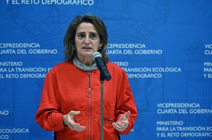 La ministra de Transición Ecológica, Teresa Ribera. EFE/ Fernando Villar