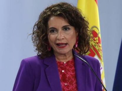 La ministra de Hacienda y portavoz del Gobierno, María Jesús Montero.