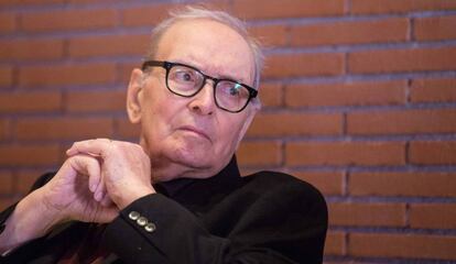 El músico italiano Ennio Morricone, durante un homenaje en Roma en septiembre del año pasado con motivo de su 90º cumpleaños.