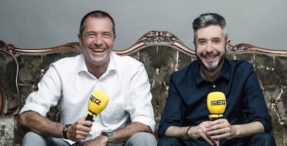 Los periodistas Manu Carreño y Dani Garrido.