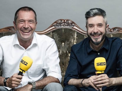 Los periodistas Manu Carreño y Dani Garrido.