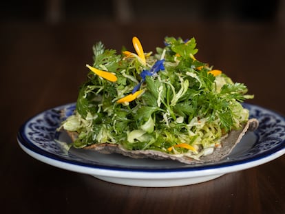 Tostada del restaurante Cana.