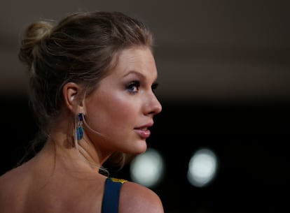 Taylor Swift, el 5 de enero de 2020, en los Globos de Oro.